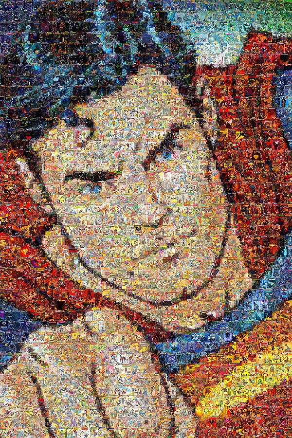 1500 Comic Mosaic Superman Digital Art by Photo Mosaics - Fine Art America