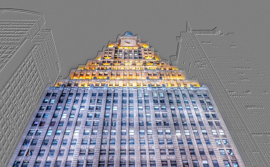 1501 Broadway - Paramount Building - Times Square New York - Emboss and Colors Series Photograph by Marianna Mills