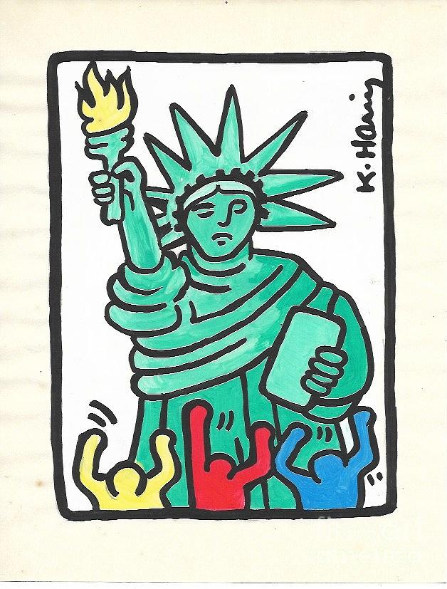Keith Haring Artwork Painting by New York Artist - Pixels