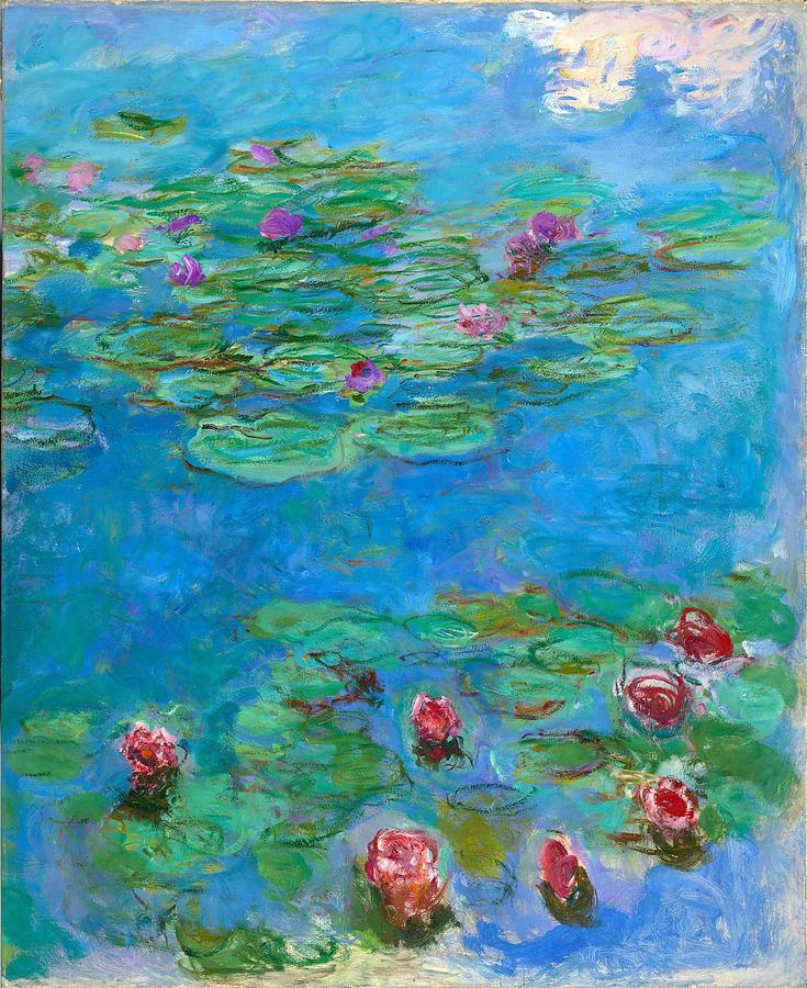 Water Lilies Painting by Claude Monet | Pixels