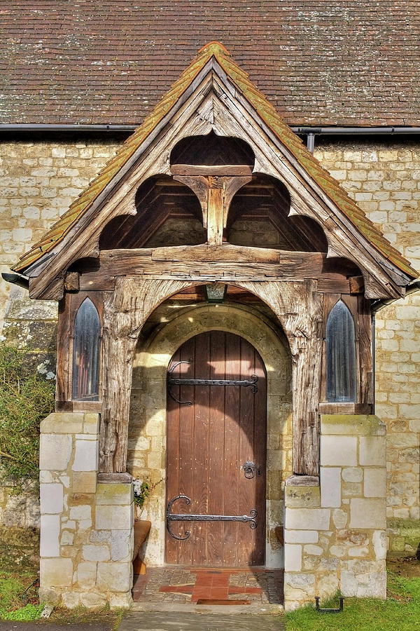 15th Century Porch Photograph by Shirley Mitchell