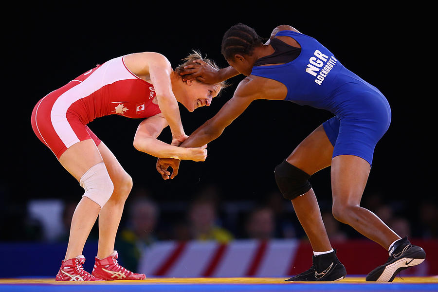 20th Commonwealth Games - Day 7: Wrestling #16 Photograph by Julian Finney