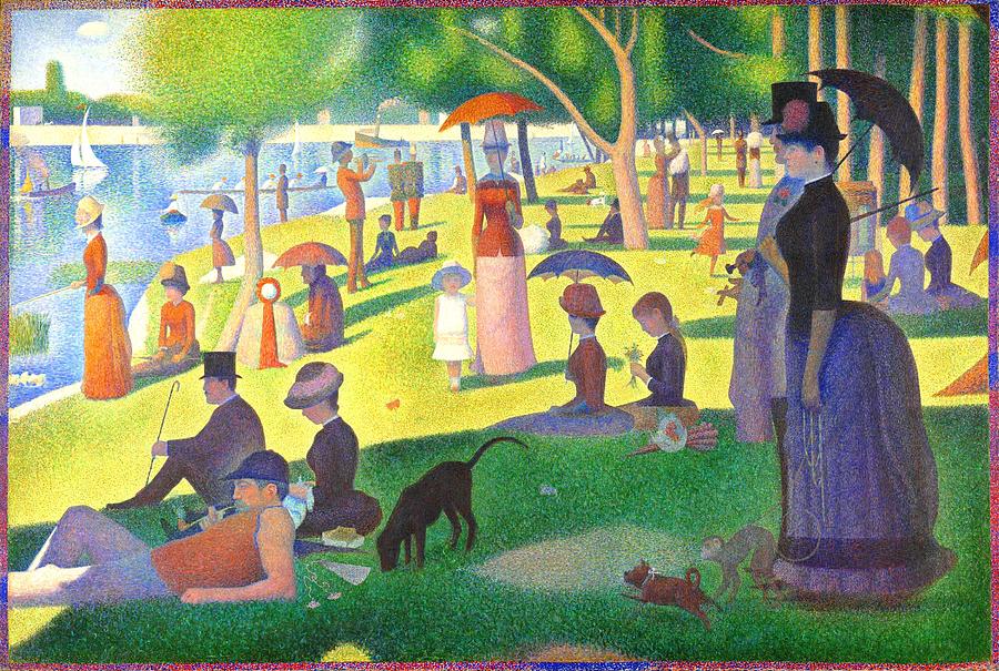 A Sunday On La Grande Jatte Painting by Georges Seurat