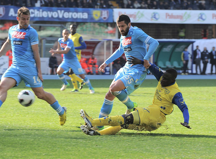 AC Chievo Verona v SSC Napoli - Serie A #16 Photograph by Dino Panato