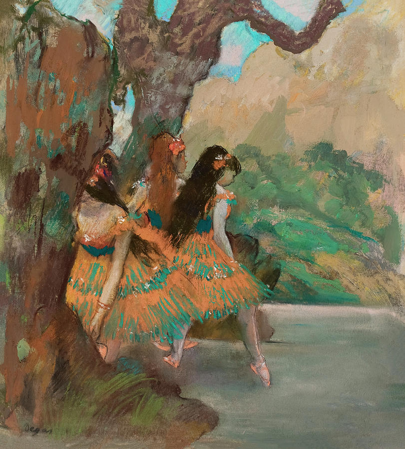 Edgar Degas Painting - Ballet Dancers by Edgar Degas by Mango Art