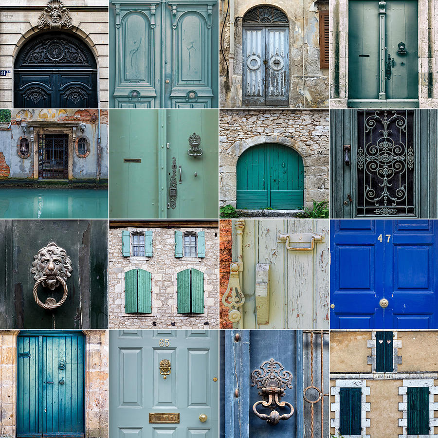 16 Blue Green Doors of Europe Photograph by Georgia Clare