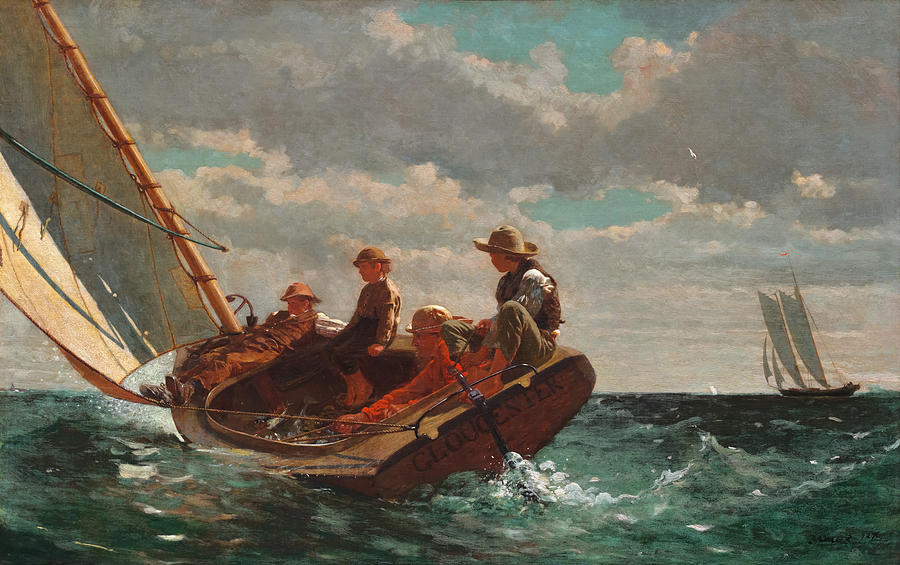 Breezing Up By Winslow Homer Painting