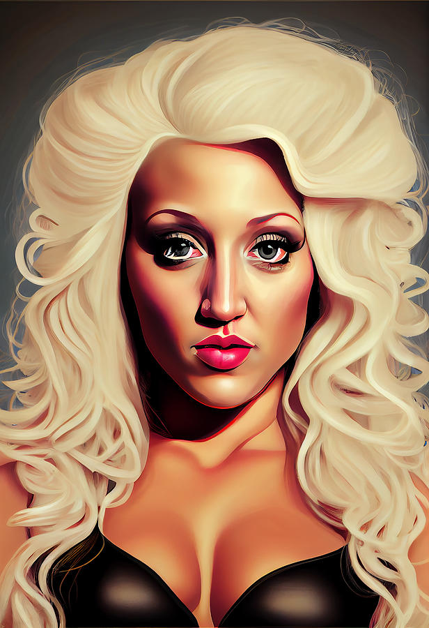 Christina Aguilera Caricature Mixed Media By Stephen Smith Galleries Fine Art America 