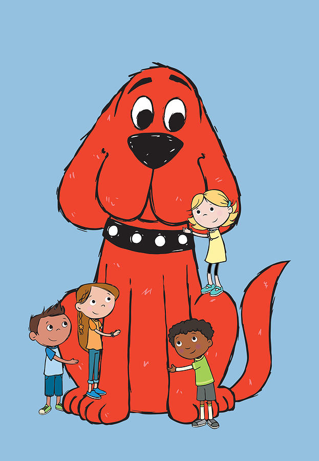 Clifford the big red dog Drawing by The Gallery Fine Art America
