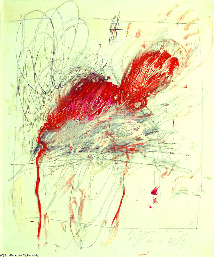Abstract Painting - Cy Twombly #16 by Emma Ava