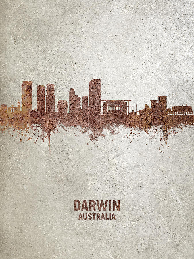 Darwin Australia Skyline #16 Digital Art by Michael Tompsett