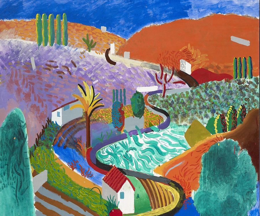 David Hockney Art Painting by Mouhcine Najimi Fine Art America