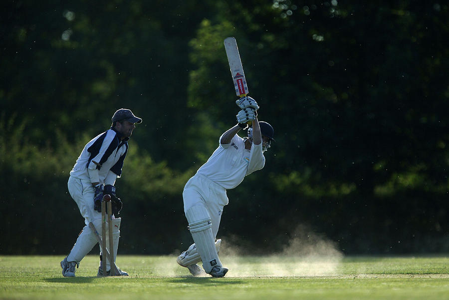 From The Boundarys Edge - Village Cricket #16 Photograph by Laurence Griffiths