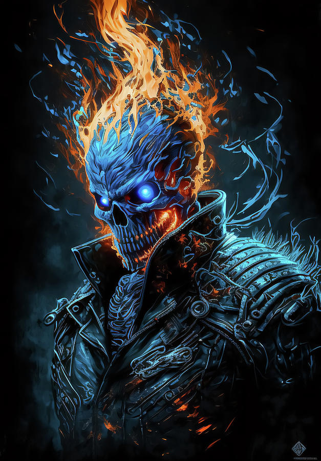 Ghost Rider #16 Digital Art by Creationistlife - Pixels
