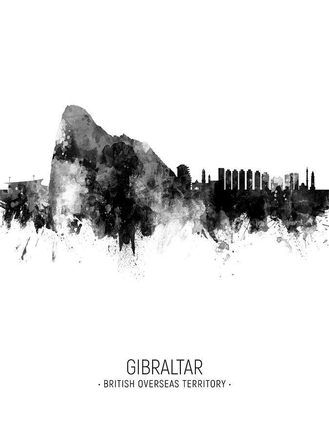 Gibraltar Skyline #16 Digital Art by Michael Tompsett