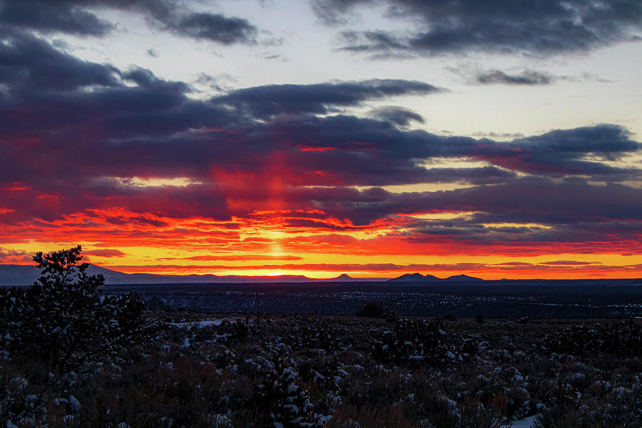 Gorgeous sunset near Taos NM #16 Photograph by Elijah Rael