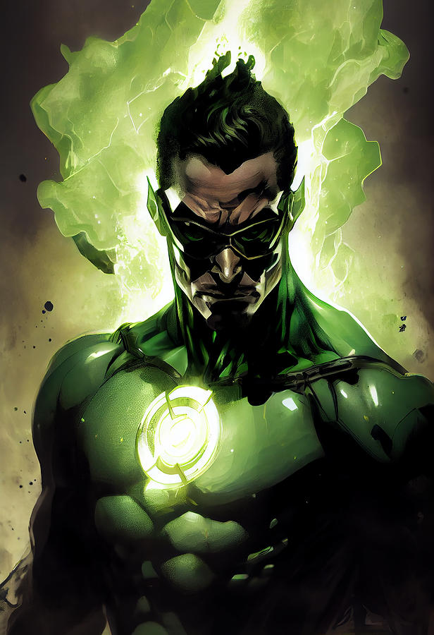 Green Lantern Mixed Media