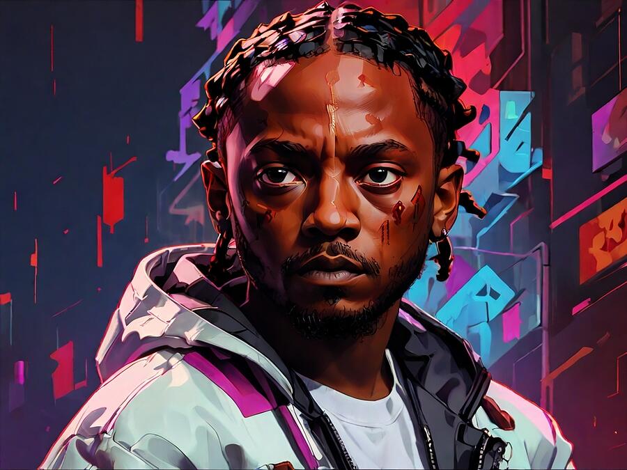 Kendrick Lamar Digital Art - Kendrick Lamar #16 by Amsterdam Funderburke
