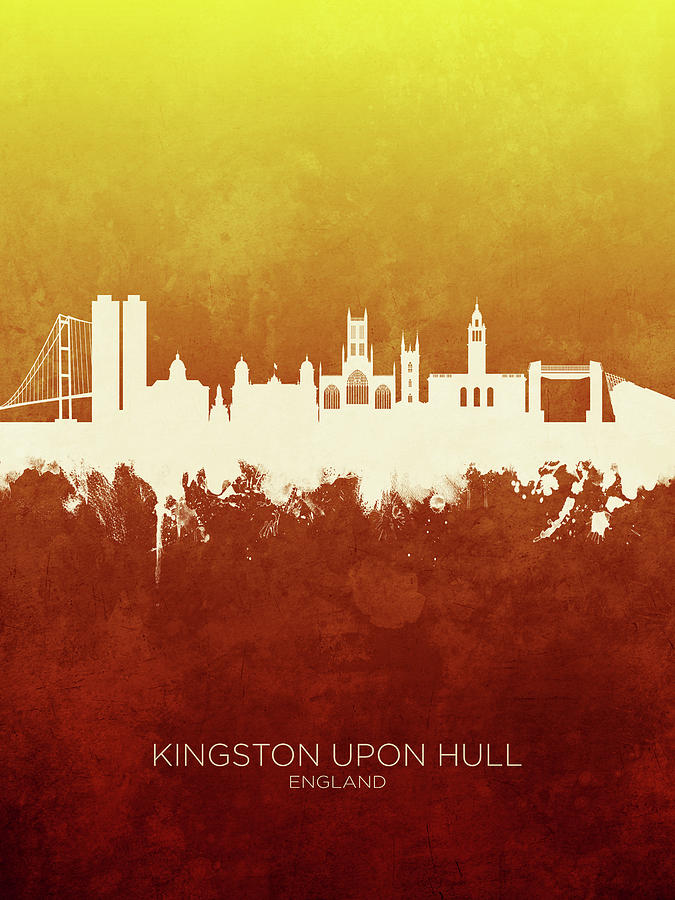 Kingston Upon Hull England Skyline Digital Art By Michael Tompsett - Pixels