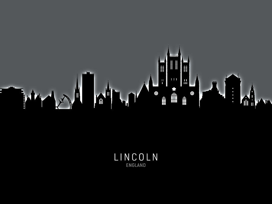 Lincoln England Skyline #16 Digital Art by Michael Tompsett