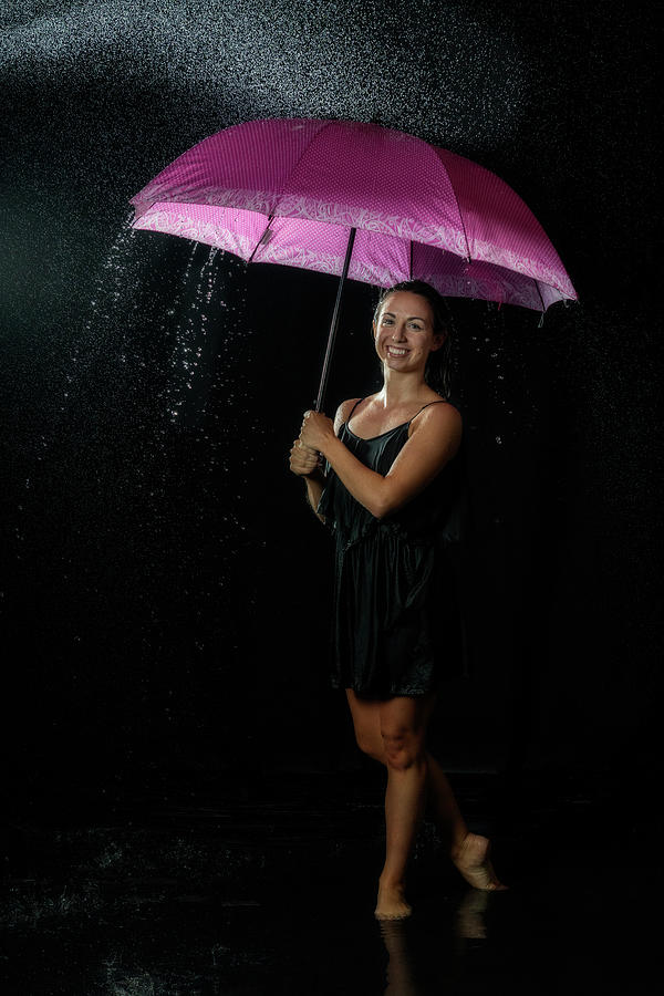 Mandy modeling water splash photos #16 Photograph by Dan Friend