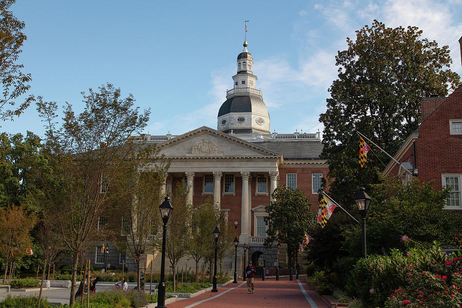 Maryland state capitol building in Annapolis Maryland Photograph by Eldon McGraw