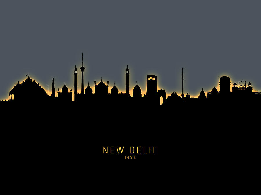 New Delhi India Skyline Photograph by Michael Tompsett - Fine Art America