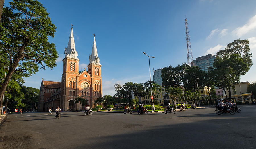 Notre-Dame Cathedral Basilica of Saigon, officially Cathedral Basilica of Our Lady of The Immaculate Conception is a cathedral located in the downtown of Ho Chi Minh City, Vietnam #16 Photograph by Ho Ngoc Binh