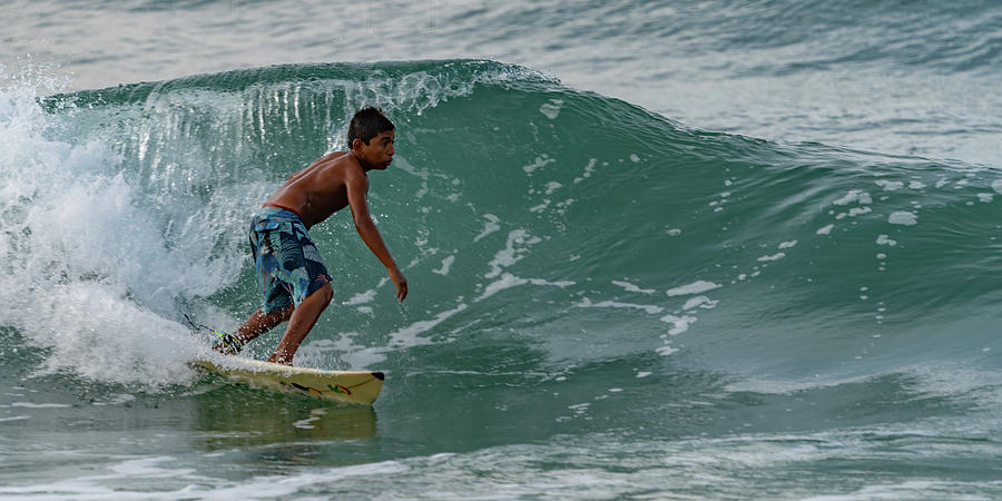 Playa Bruja Surfing #16 Photograph by Tommy Farnsworth