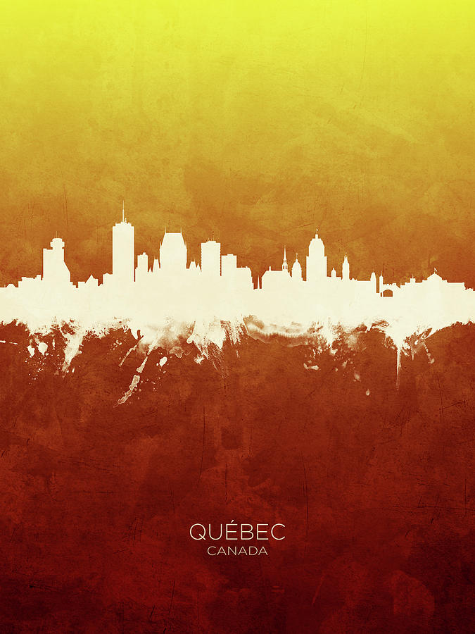 Quebec Canada Skyline #16 Digital Art by Michael Tompsett