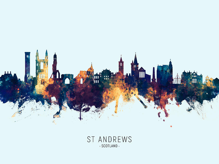 St Andrews Scotland Skyline #16 Digital Art by Michael Tompsett
