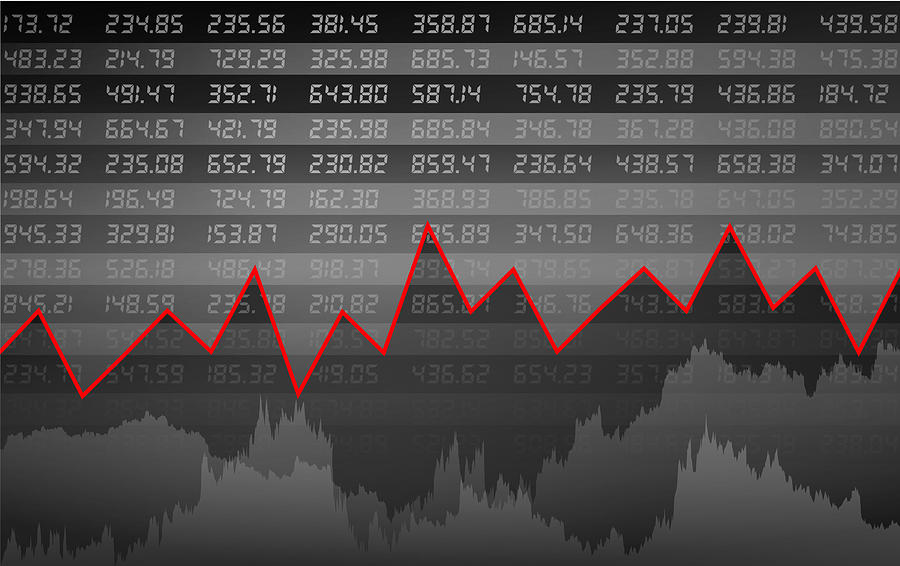 Stock market chart #16 Drawing by Traffic_analyzer