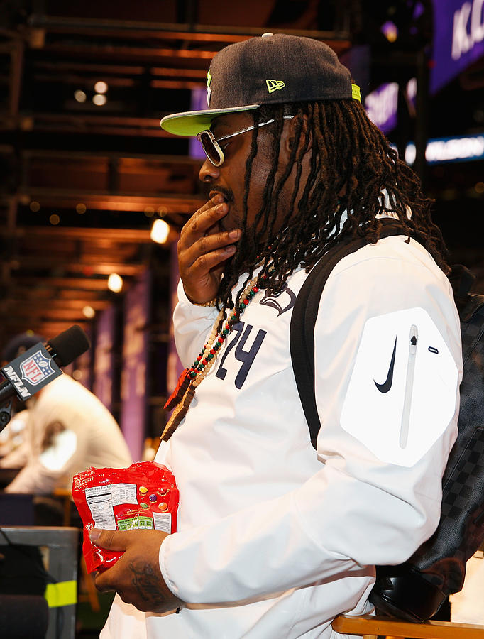 Super Bowl XLIX Media Day Fueled by Gatorade #16 Photograph by Christian Petersen