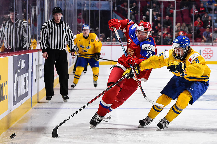 Sweden v Russia - Bronze Medal Game - 2017 IIHF World Junior Championship #16 Photograph by Minas Panagiotakis