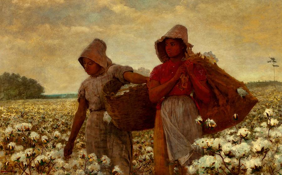 Nature Painting - The Cotton Pickers #16 by Winslow Homer