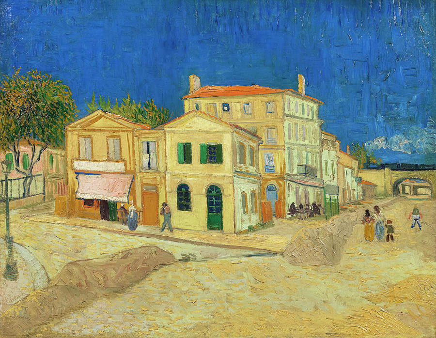 Vincent van Gogh - The yellow house Painting by Alexandra Arts
