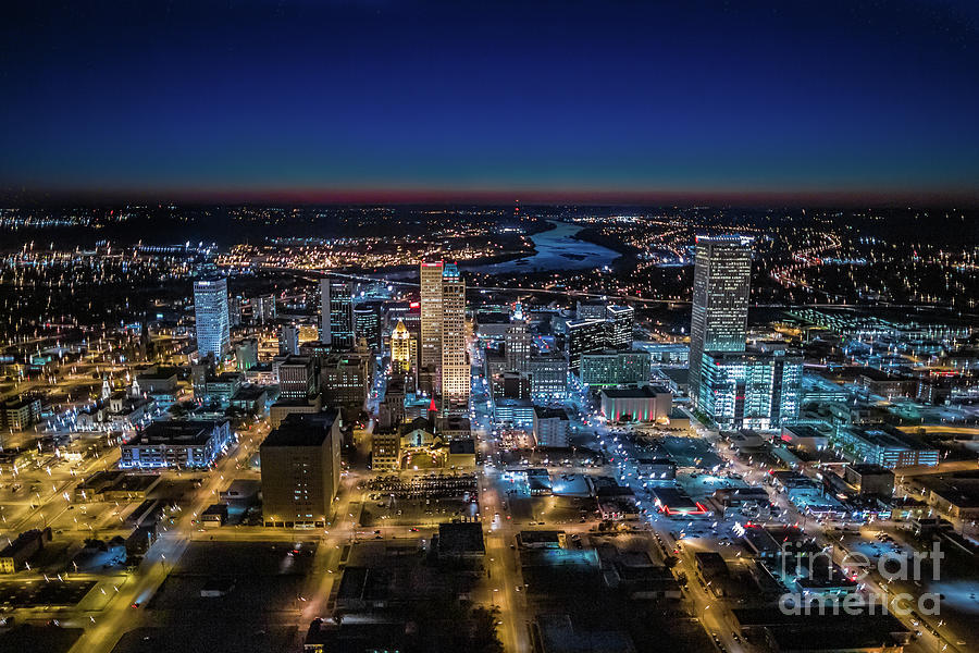 Tulsa Photograph - Tulsa Oklahoma Downtown Business District Aerial Skyline Photography #16 by Cooper Ross