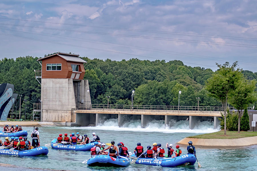 Whitewater Rafting Action Sport At Whitewater National Center In #16 Photograph by Alex Grichenko