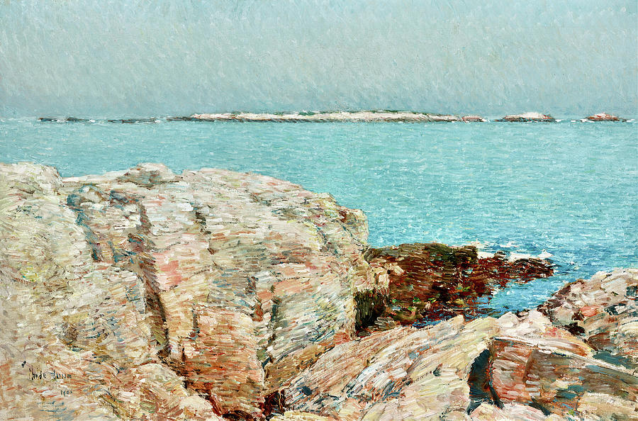 Frederick Childe Hassam Painting - 160102 Ocean Artworks, Duck Island, 1906 by Frederick Childe Hassam