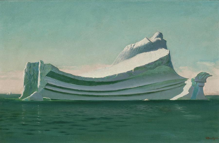 160602 Ocean Paintings on Canvas, Iceberg, 1869 Painting by William Bradford