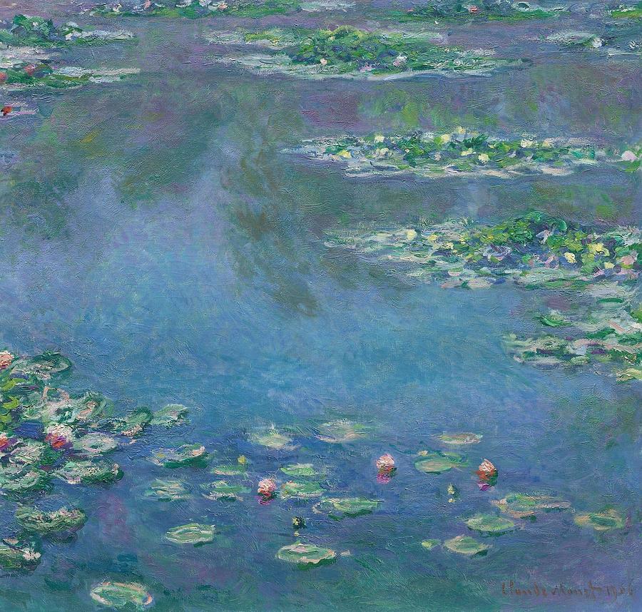 Water Lilies Painting by Claude Monet | Pixels