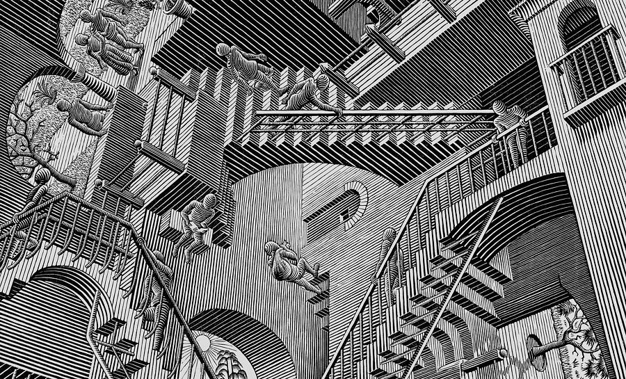 M.C. Escher Painting by Rachid Fikri - Fine Art America