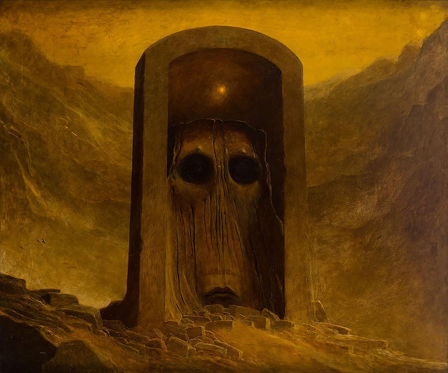 Zdzislaw Beksinski Painting by Issam Lachtioui - Fine Art America