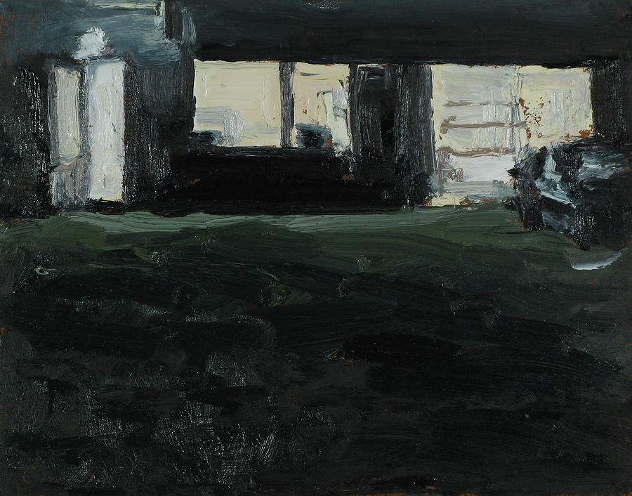 Nocturne Painting - #1675  Studio at night. #1675 by Matt Chinian
