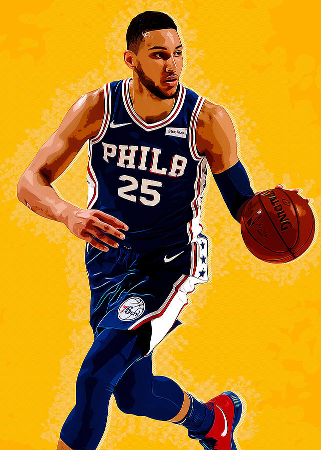 Art Philadelphia 76Ers Player Ben Simmons Bensimmons Ben Simmons ...