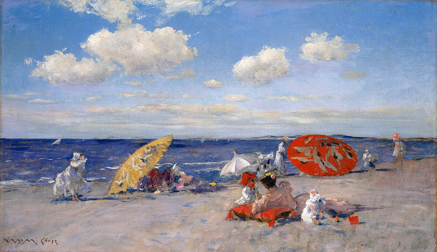 At the Seaside #17 Painting by William Merritt Chase