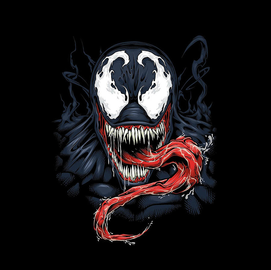 Black Symbiote Drawing by Britt McMorran - Pixels