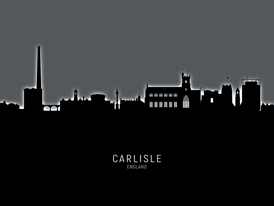 Carlisle England Skyline #17 Digital Art by Michael Tompsett