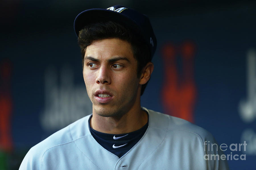 Christian Yelich Photograph by Mike Stobe Christian Yelich Photograph by Mike Stobe