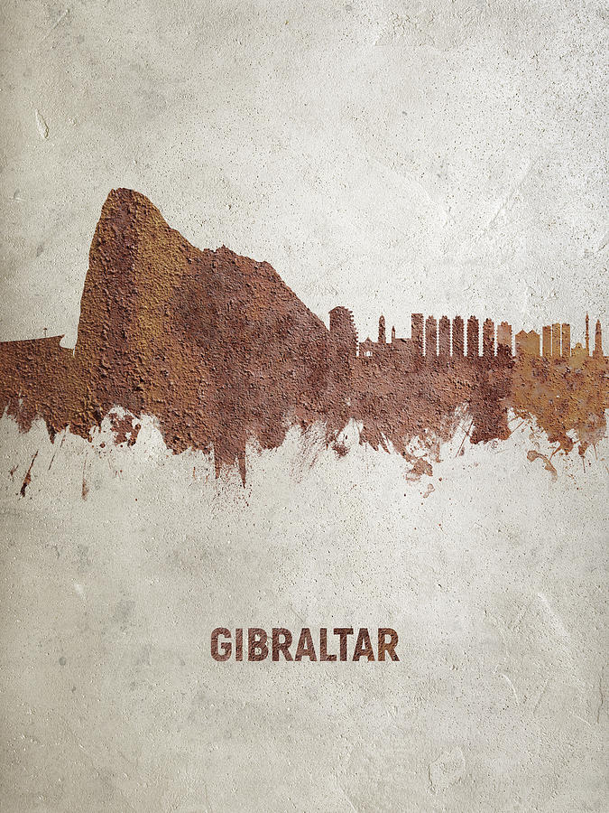 Gibraltar Skyline #17 Digital Art by Michael Tompsett